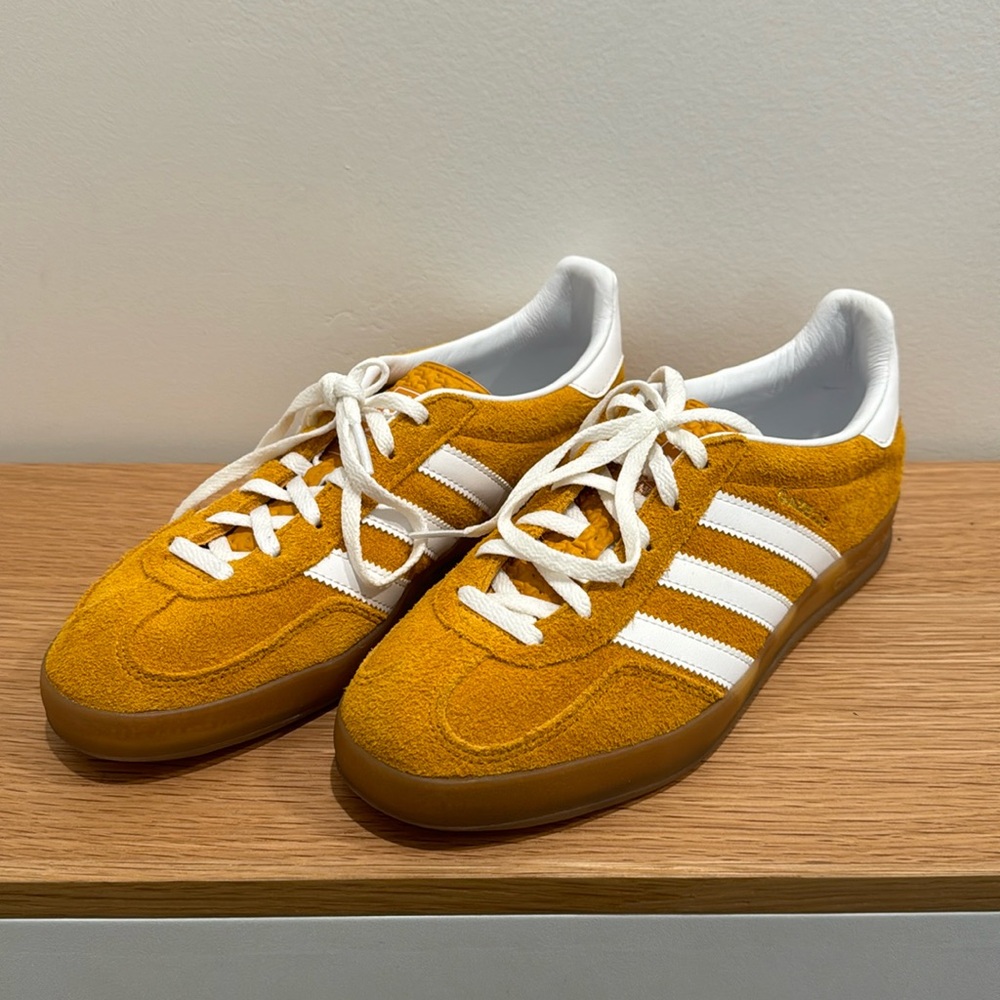 Adidas Gazelle Indoor, “orange peel gum,” women’s size 8.5, gently worn
